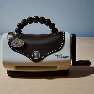 Sizzix Texture Boutique Embossing Machine Baby Blue Purse Style Scrap Book Craft